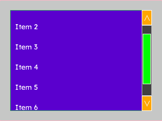 Scrollable List