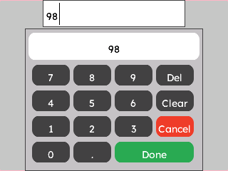 TextEdit Numpad